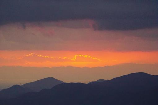 Mountain range and sunset sky, JPG Mountain range and sunset sky, JPG