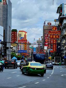 バンコクの中華町 バンコクの中華町 バンコク,看板,chinatownの写真素材