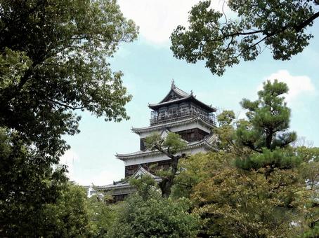 【風景写真】広島城が見える風景の写真