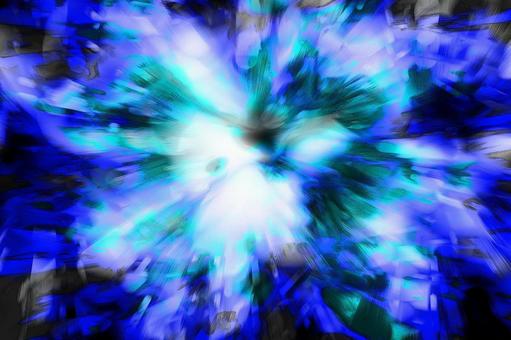 青緑の光 爆発の瞬間 青緑の光 爆発の瞬間の写真