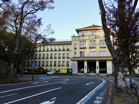 駿府城に構える静岡県庁本館 静岡県庁,静岡県,静岡市の写真素材