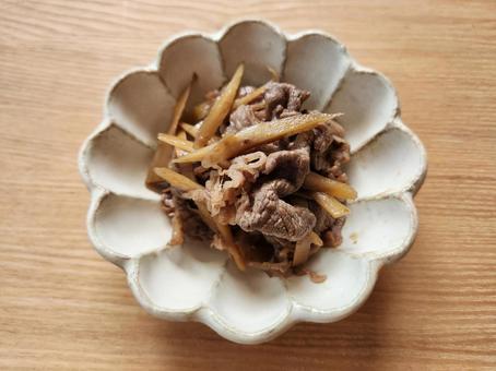 牛肉のしぐれ煮 牛肉のしぐれ煮 しぐれ煮,和食,日本食の写真素材