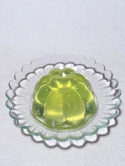 青りんごゼリー 青りんごゼリー,ゼリー,青りんごの写真素材