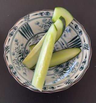 Photo, cucumber pickled in rice bran, cucumber, pickled vegetables, 