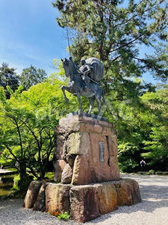 尾山神社　前田利家像 尾山神社,石川県金沢市,神社の写真素材