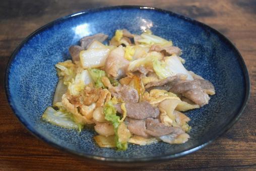 豚コマと白菜の中華風炒め物 豚コマと白菜の中華風炒め物の写真