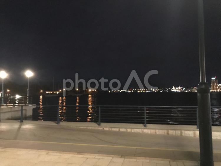 夜の函館・ベイエリア付近① 函館,北海道,ベイエリアの写真素材