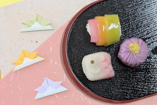 子供の日の可愛い和生菓子 子供の日の可愛い和生菓子 和菓子,子供の日,食べ物の写真素材