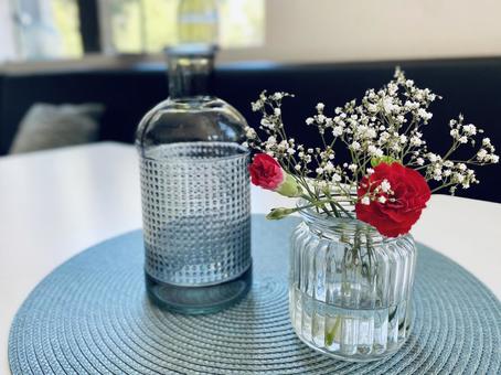Photo, table decoration, flower, vase, 