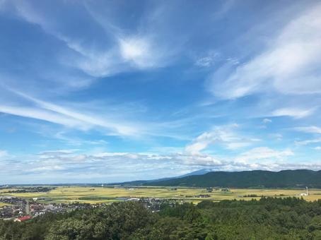 庄内平野と空の風景2 庄内平野と空の風景2の写真