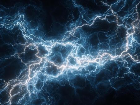 漆黒の空に走る稲妻 漆黒の空に走る稲妻の写真