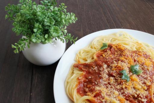 トマトソースのスパゲッティ トマトソースのスパゲッティ スパゲッティ,トマトソース,パスタの写真素材