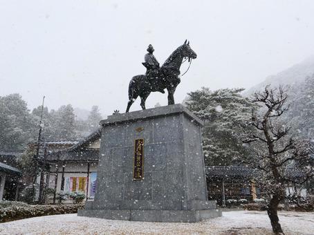 瑠璃光寺　大内弘世像 瑠璃光寺,山口県,山口市の写真素材