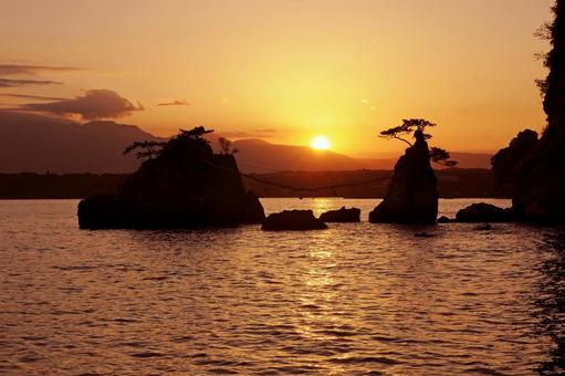 金輪島夕景11の写真