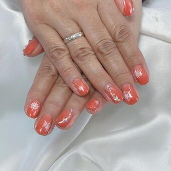 クリスマスネイル ネイル,爪,クリスマスの写真素材