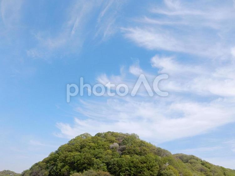 【風景写真】変わった雲の形 空,青空,雲の写真素材