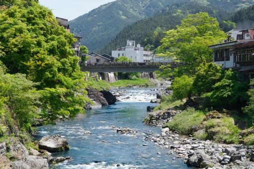 郡上八幡城の城下町 郡上八幡城の城下町の写真
