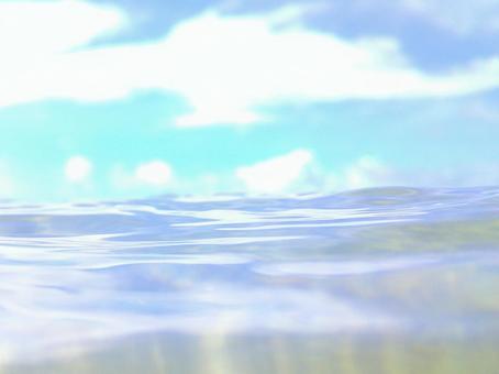 海 海面と空 海 海面と空の写真