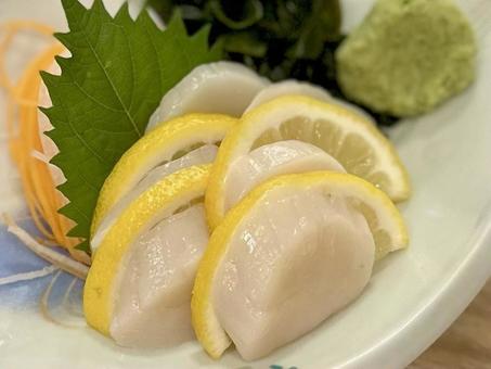 ホタテ刺し ホタテ刺しの写真