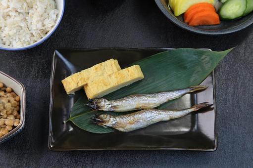 子持ちししゃも 子持ちししゃも 子持ちししゃも,ししゃも,魚の写真素材