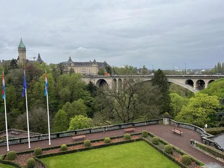 ルクセンブルク ルクセンブルク ルクセンブルク,ヨーロッパ,橋の写真素材
