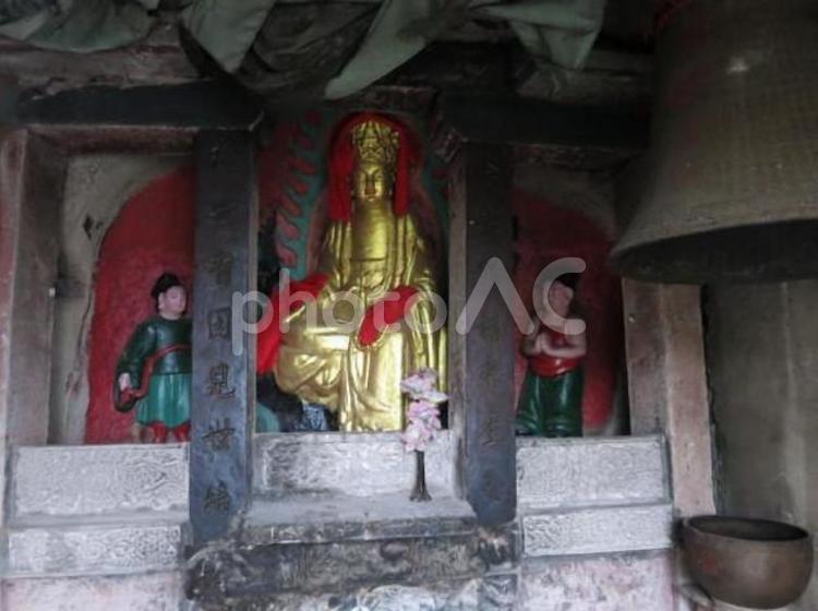 中国　世界遺産　大足石刻の風景　20 中国,世界遺産,大足の写真素材