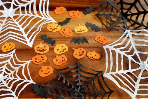 ハロウィンの飾り ハロウィンの飾り 秋イメージ,ハロウィン,かぼちゃの写真素材
