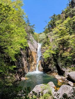 美しい仙娥滝 美しい仙娥滝 仙娥滝,昇仙峡,滝の写真素材