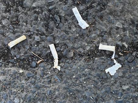 吸い殻 タバコ,マナー違反,たばこの写真素材
