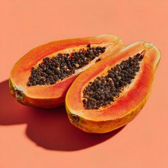 美味しそうなパパイヤの写真