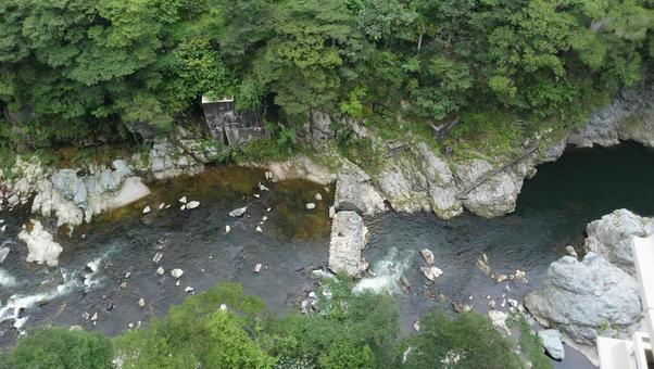 渓谷 渓谷,谷,川の写真素材