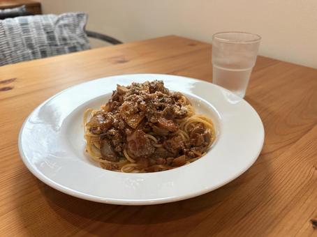 カフェ風ランチのボロネーゼ カフェ風ランチのボロネーゼの写真