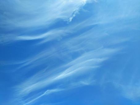 Photo, blue sky, cirrus clouds, cloud, 