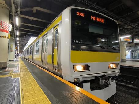 JR総武緩行線、E231系500番台 JR総武緩行線、E231系500番台 jr,jr東日本,総武緩行線の写真素材