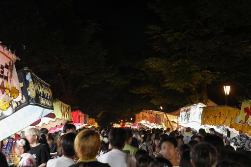 A street bustling with fireworks, JPG