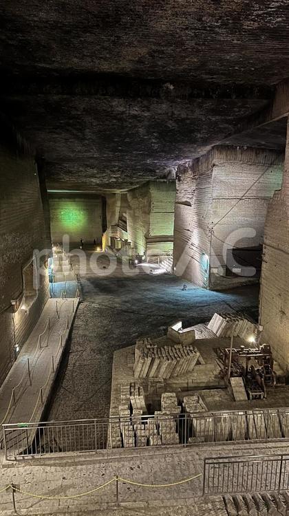 【栃木】大谷資料館 大谷資料館,遺跡,岩の写真素材