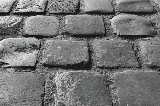 パリの街角にある石畳路面をクローズアップ 石畳,背景,道路の写真素材