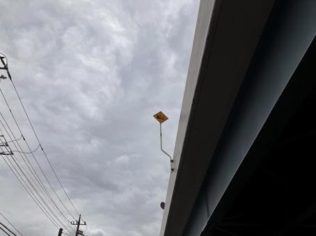 京葉道路1 京葉道路1 京葉道路,標識,空の写真素材