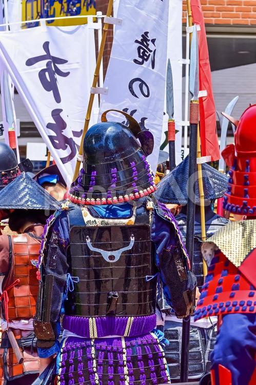 武者行列（Samurai） 戦国武者,侍,刀の写真素材