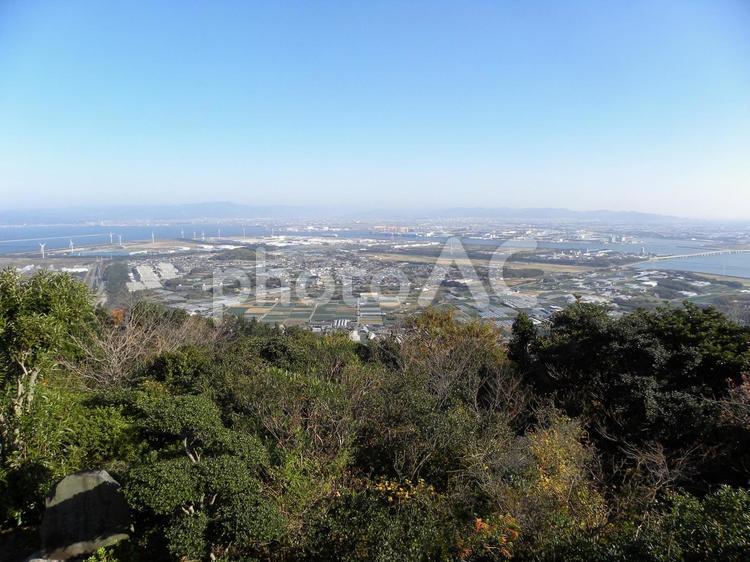 蔵王山展望台からの眺め 蔵王山,展望台,三河湾の写真素材