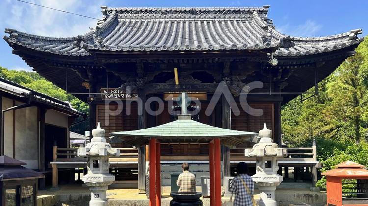 四国八十八ヶ所 79番 天皇寺 本堂 天皇寺,本堂,寺の写真素材