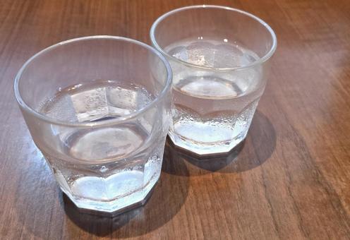 お冷 お冷 お冷,水,食の写真素材