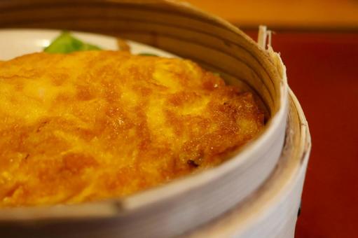 中華料理店のカニ玉 カニ玉,かに,玉子の写真素材