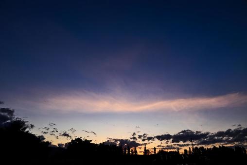 夕焼け 2025/9/23 夕焼け 2025/9/23 夕焼け,夕暮れ,夕方の写真素材