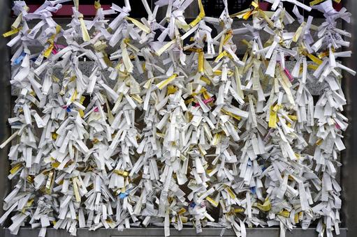 おみくじ2 籤,願掛け,占いの写真素材