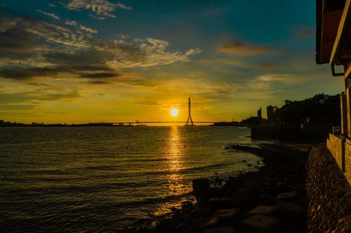 【台湾】淡水の綺麗な夕日 【台湾】淡水の綺麗な夕日の写真