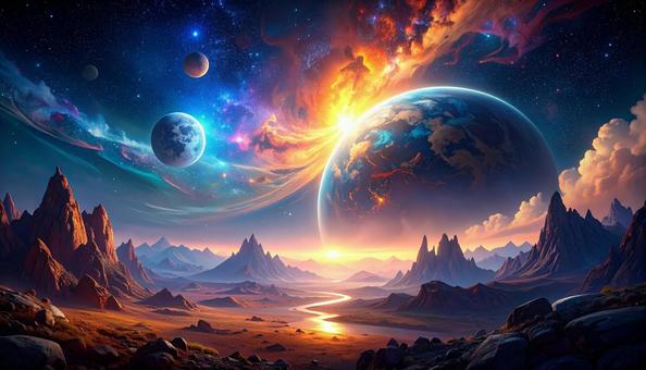 幻想的な宇宙 幻想的な宇宙の写真