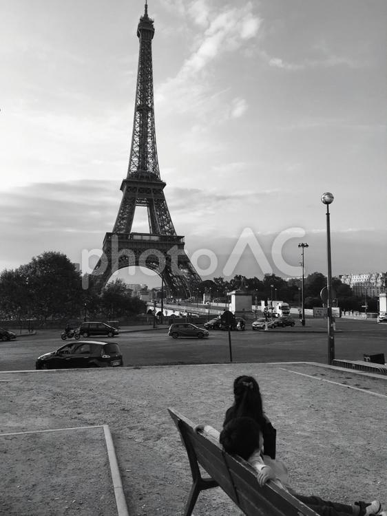 街並み・エッフェル塔@パリ・フランス エッフェル塔,ヨーロッパ,フランスの写真素材
