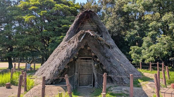 縄文時代の竪穴式住居 縄文時代の竪穴式住居の写真