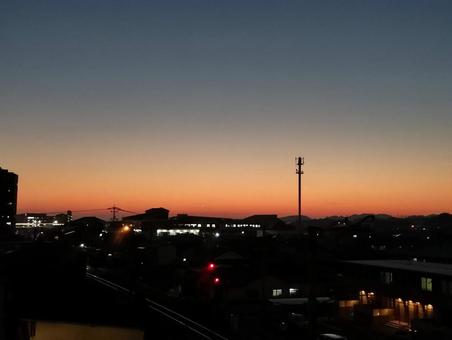 福岡県の夕暮れ 福岡県の夕暮れの写真